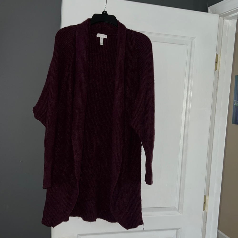 Leith Burgundy cardigan